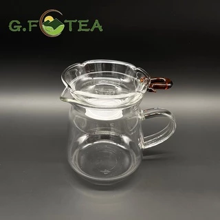 แก้วชงชา กาน้ำชา พร้อมที่กรองชา 公道杯 玻璃杯 玻璃茶漏
