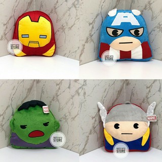 MARVEL  หมอนหน้า นูน Captain / ironman / Thor / Hulk ของแท้ 100% (ตัวเลือก)