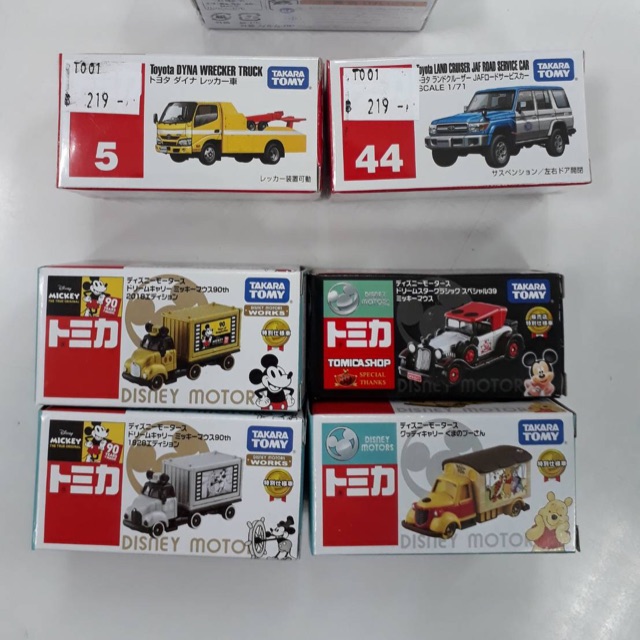รถเหล็กก่อสร้าง หมีพูห์ มิกกี้เม้าส์ Tomica