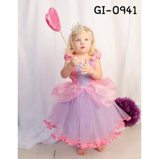 ชุดเด็กผู้หญิงแฟนซี เจ้าหญิงโซเฟีย สีชมพูและสีม่วง Princess Sophia Cosplay GI0941