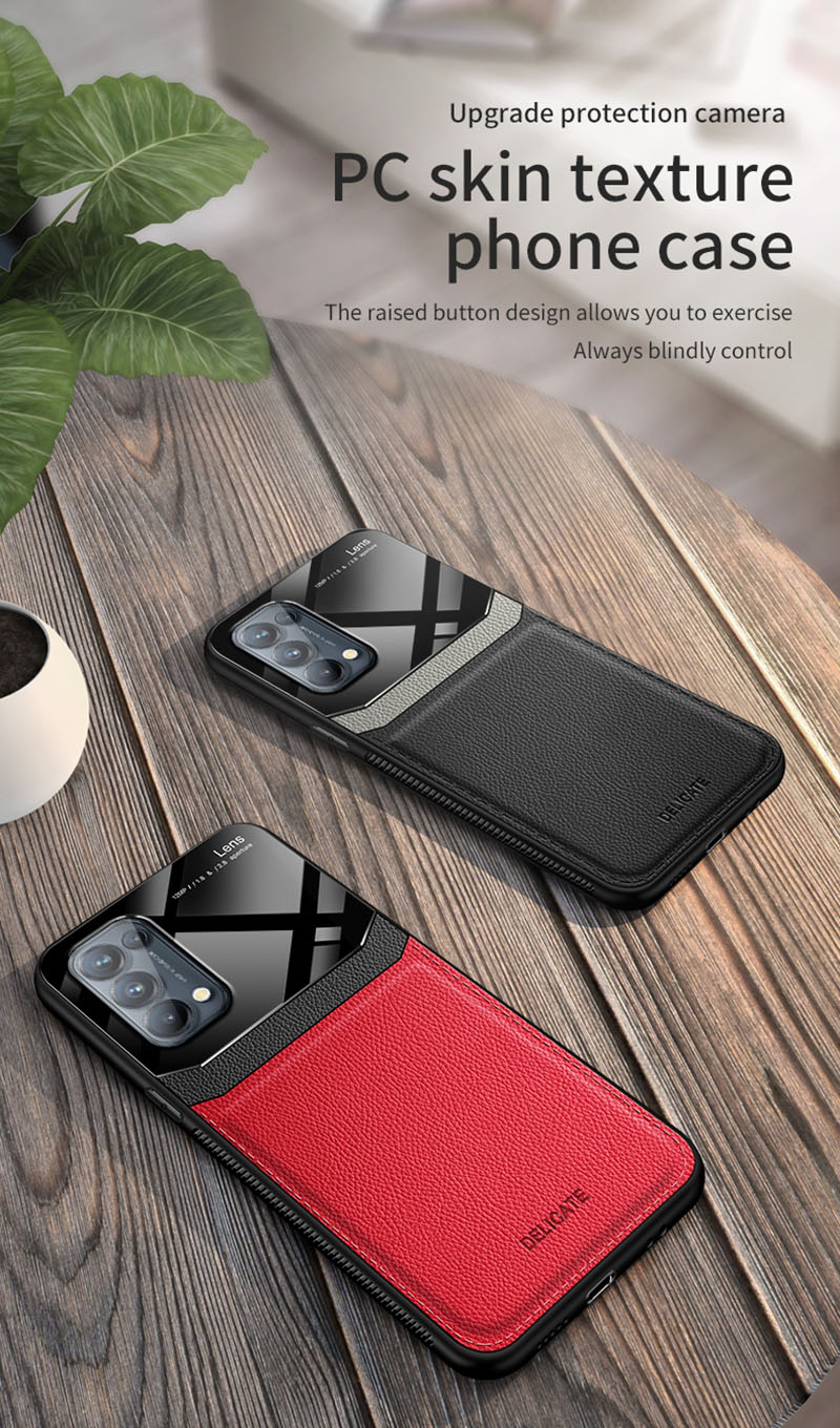 Oppo Reno 5 / Reno 5 Pro 5G Fashion Shockproof Case Leather Mirror ...