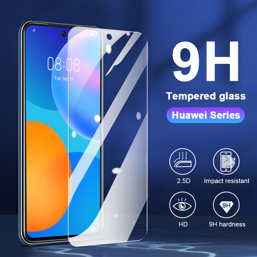 กระจกนิรภัย กันรอยหน้าจอ สำหรับ Huawei P20 P30 Lite Y7 Pro P40 Mate 20 X Nova 3i 5T 7i 7 9 10 SE 8i 11 11i Y70 Y90 Honor 8X Y9 Prime Y7A Y7P Y5P Y6P Y6s Y9s Y9a HD ฟิล์มป้องกัน