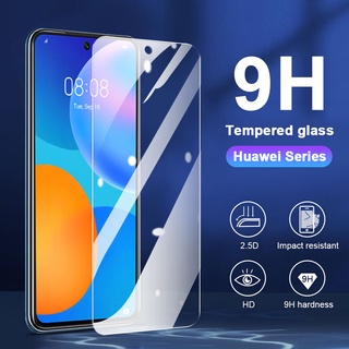 กระจกนิรภัย กันรอยหน้าจอ สำหรับ Huawei P20 P30 Lite Y7 Pro P40 Mate 20 X Nova 3i 5T 7i 7 SE 8i Honor 8X Y9 Prime Y7A Y7P Y5P Y6P Y6s Y9s Y9a HD ฟิล์มป้องกัน