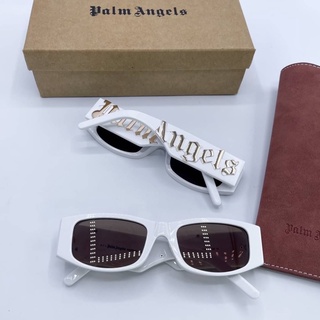 PALM ANGLS GLASSES แว่นตากันแดด สายสรีท สีขาวฟร้อนทองเงา เครื่องประดับ