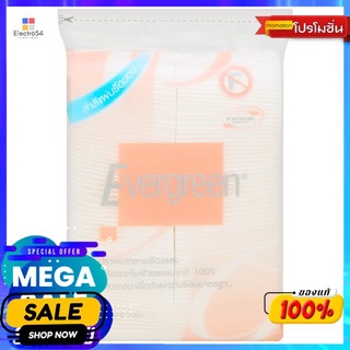 เอเวอร์กรีนสำลีแผ่นรีดขอบ100แผ่นผลิตภัณฑ์ดูแลผิวหน้าEVERGREEN PRESSED EDGE COTTON PAD 100PCS