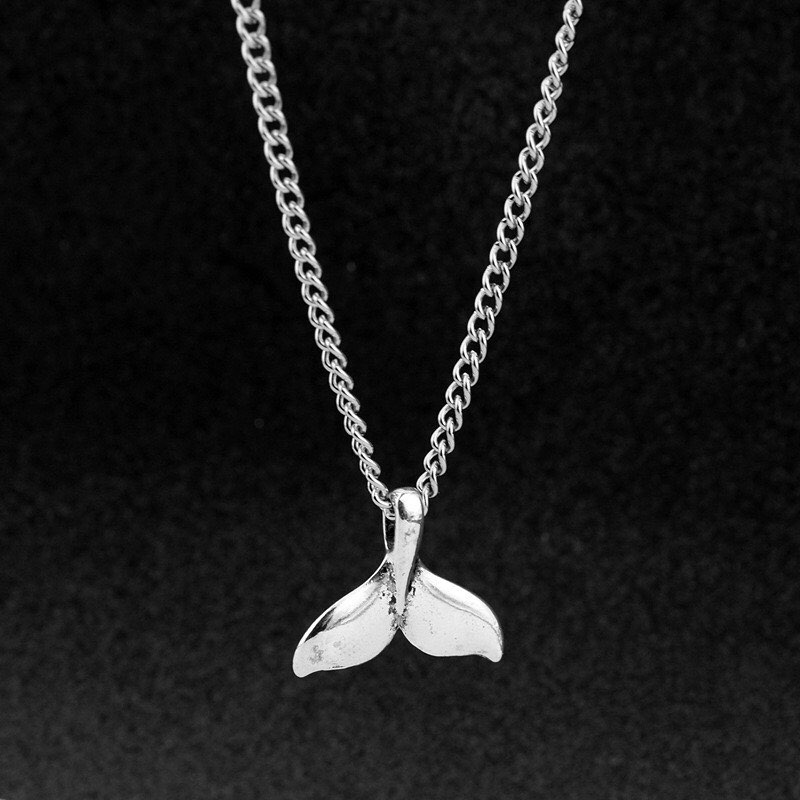 【 พร้อมส่ง 】Whale tail Necklace สร้อยหางปลาวาฬ