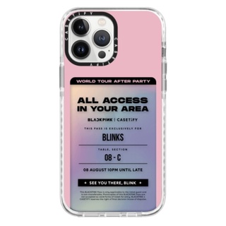 (พร้อมส่ง)13Pro/13Promax Casetify BLACKPINK In Your Area Custom Case สีรุ้ง