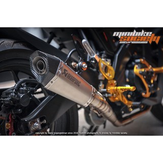 ปลายท่อทรง AKRAPOVIC สวมคอ 2" นิ้ว