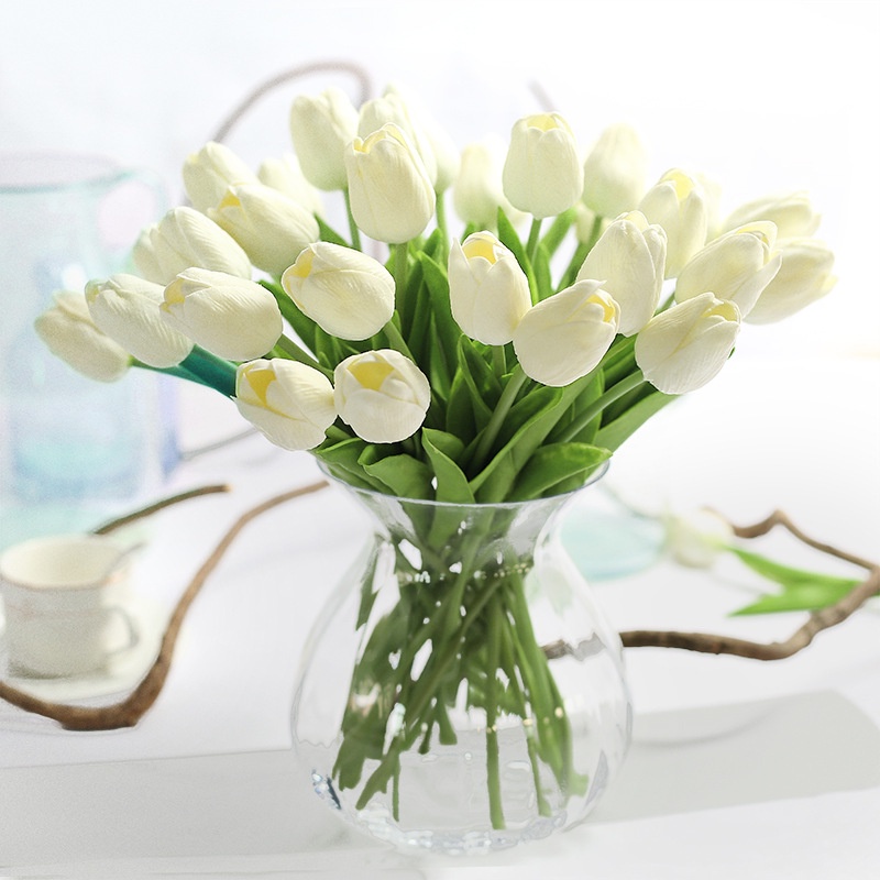 ดอกทิวลิปพร้อมส่ง tulip ดอกไม้ปลอม พร้อมส่งจากกทม