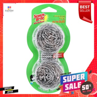 ฝอยสเตนเลส SCOTH-BRITE JUMBO 25g แพ็คคู่STAINLESS STEEL SCRUBBER SCOTCH-BRITE 25g 2 PCS