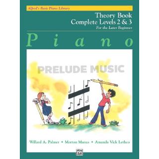 (โค้ดINCSM2Lลด70฿) Alfreds Basic Piano Library: Theory Book Complete 2&amp;3 00-6235