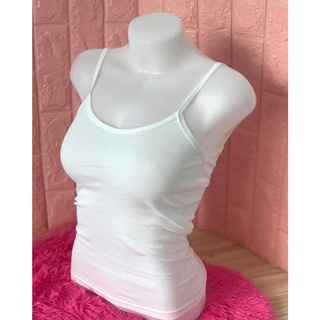 เสื้อกล้ามสายเดี่ยวผ้าดีผ้ายืดทรงสวยใส่สบายสีพื้น