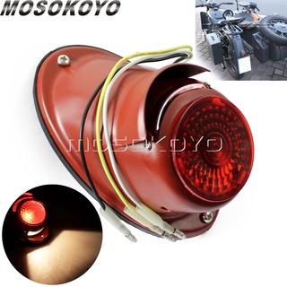 MD-สีแดงหางไฟเบรก Ural สำหรับ BMW Zundapp DS DBK KS KS750 M1 M1M M1S M72 R12 R75 R51 R61 R66 R71 K750 Sidecar พิทักษ์ Li