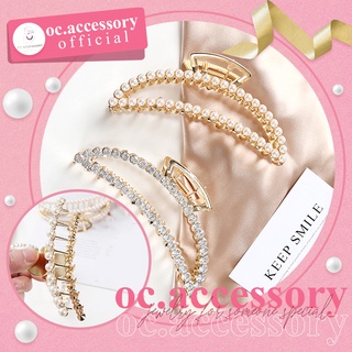 กิ๊บหนีบผมประมุก กิ๊บหนีบผมประดับเพรช สินค้าพร้อทส่งจากไทย By oc.accessory