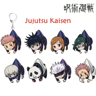 Jujutsu Kaisen มหาเวทย์ผนึกมาร Double-sided Acrylic Keychain Cute Yuji Itadori Gojo Satoru Anime Pendant