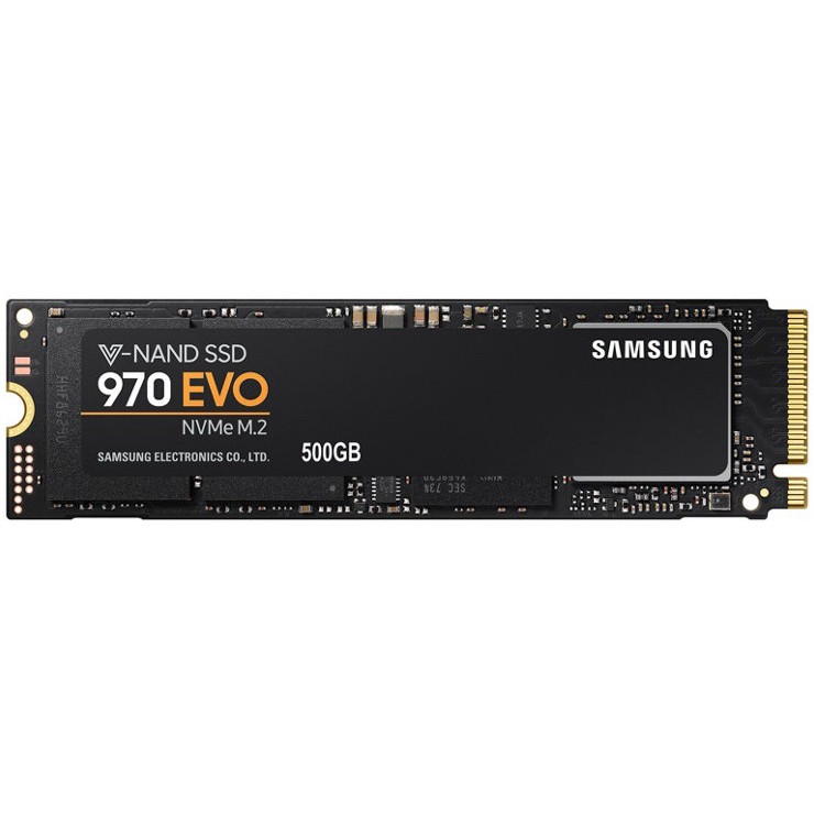 500 GB SSD (เอสเอสดี) SAMSUNG 970 EVO PCIe/NVMe M.2 2280 ( MZ-V7E500BW )-รับประกัน 5 ปี