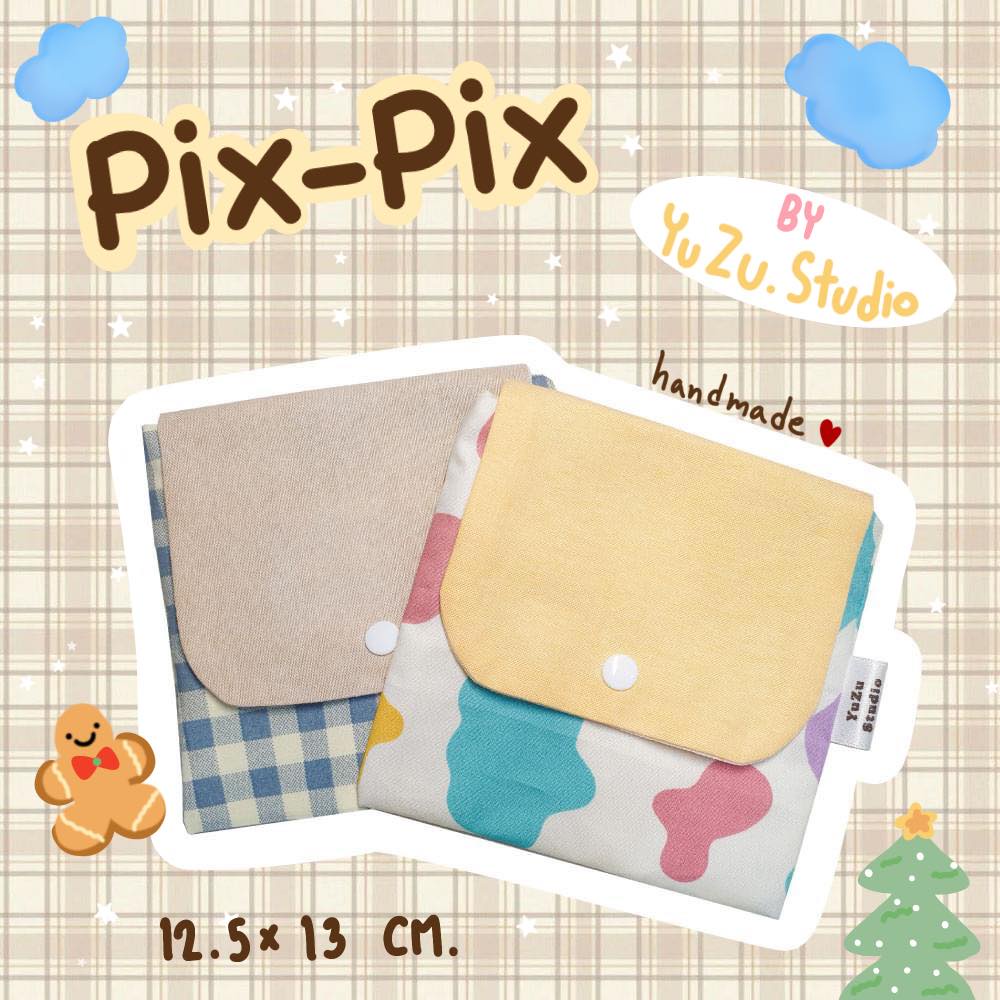 Yuzu.Studio 🎊 กระเป๋าเก็บผ้าอนามัย กระเป๋าใส่ของจุกจิก (แฮนด์เมด) 👛