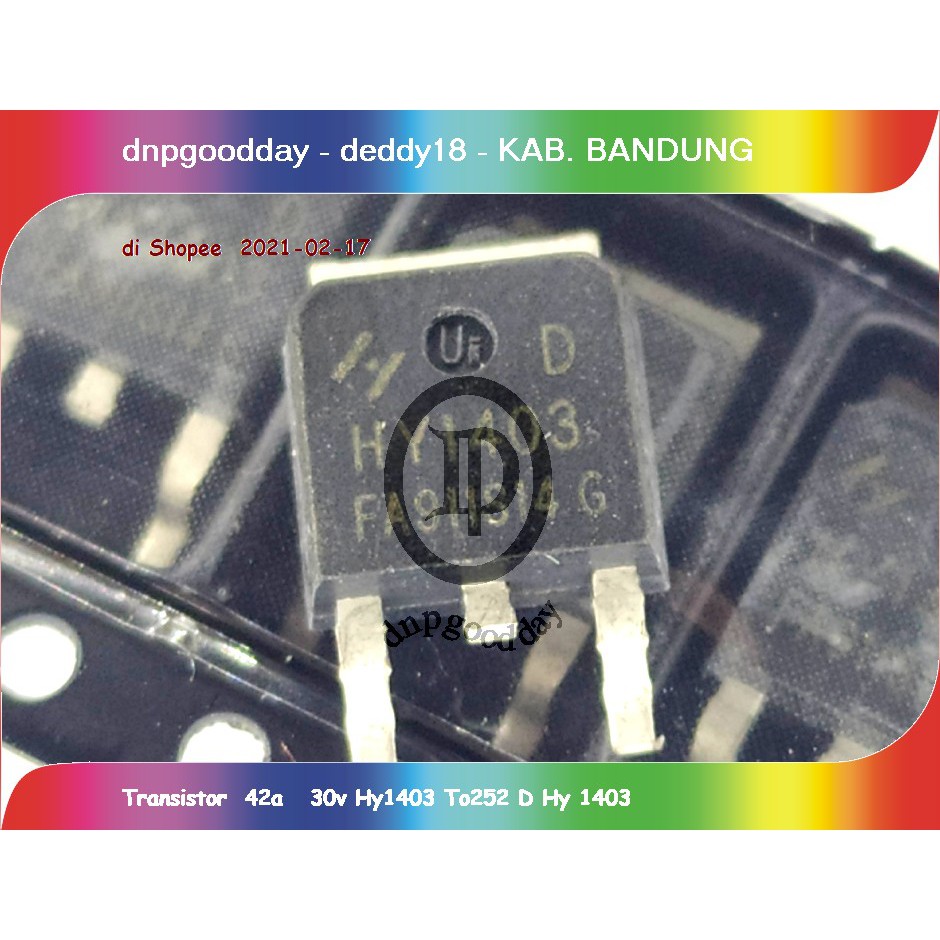 ทรานซิสเตอร์ 42a 30v Hy1403 To252 D Hy 1403