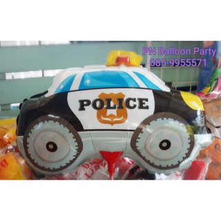 ลูกโป่งก้านรถตำรวจ Police car Balloon