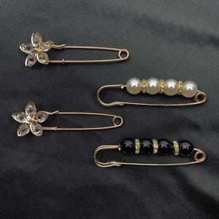 vintage jewerly เข็มกลัดไข่มุก เข็มกลัด เสื้อผ้า เข็มกลัดมุกคอคงที่สตรี2022ใหม่อินเทรนด์เอว Pin อุปกรณ์เสริมกางเกง