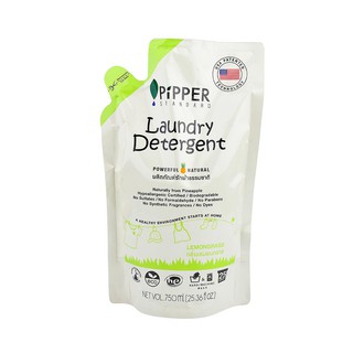 รีฟิลน้ำยาซักผ้า PIPPER กลิ่นเลมอนกลาส 750 มล.REFILL LAUNDRY DETERGENT LEMONGRASS 750ML PIPPER