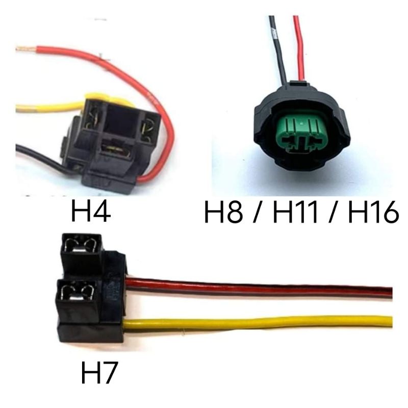 โคมไฟหัวรถยนต์ SOCKET H4 / H7 / H8 / H11 / H16 / H1