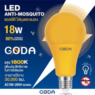 GODA หลอดไล่แมลง ไล่ยุง LED Bulb 18w