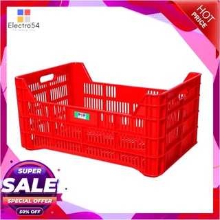 ร่ำรวย ตะกร้า เกรด A ขนาด 60.5x40x28.5 ซม. รุ่น BK102 คละสีRum Ruay Plastic Basket A 60.5x40x28.5 cm #BK102 Assorted Col