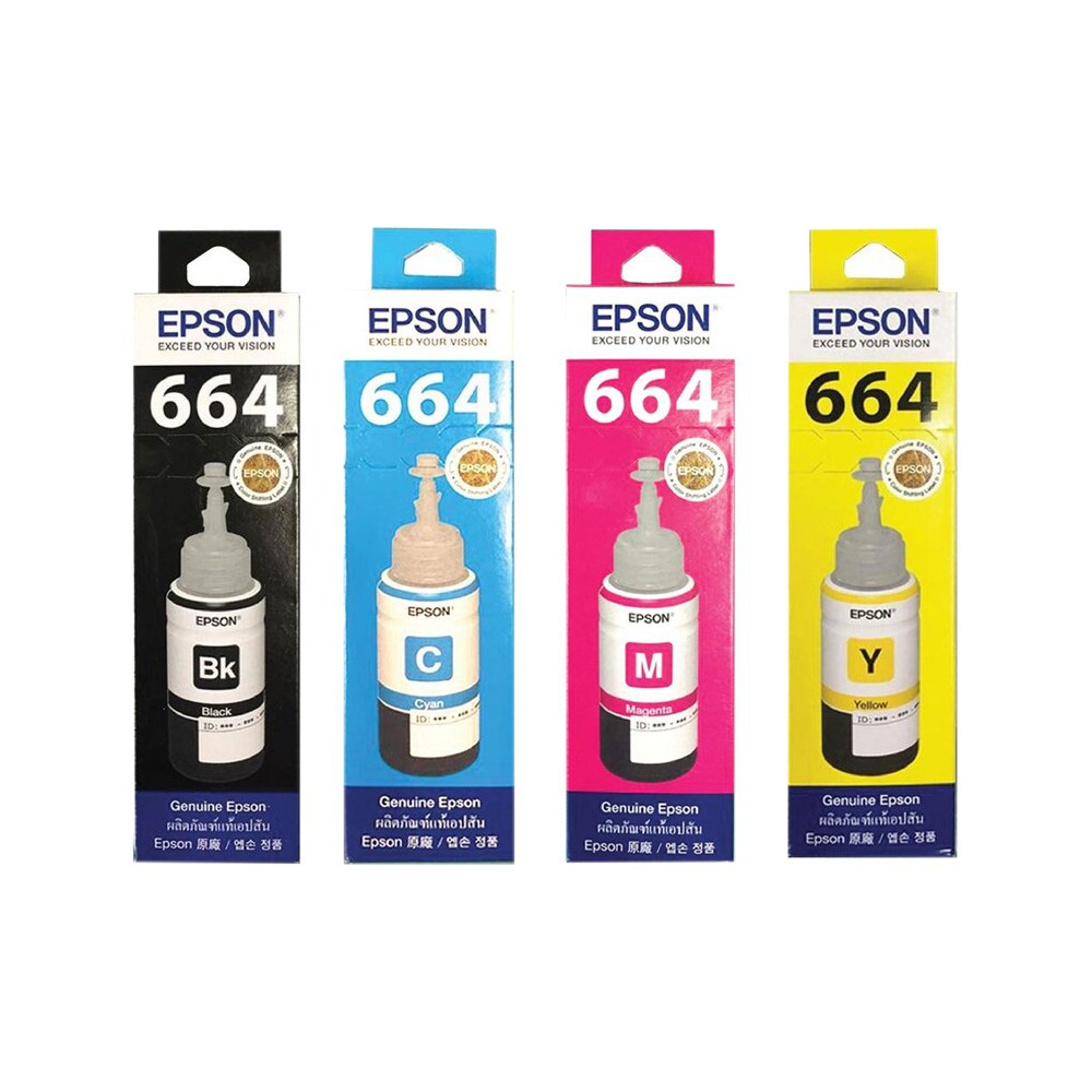 L360 L220 L120 T664หมึกเติมepsonเอปสัน EPSON T664 มีกล่อง