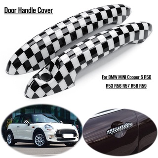 ครอบด้ามมือจับประตู Door Handle Covers [CHECKERED] Gen1 BMW MINI R50/R52/R53 / Gen2 R56/R57/R58/R59 (One