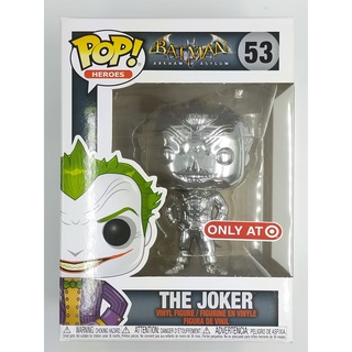 Funko Pop DC Heroes Batman - The Joker [Silver Chrome] #53 (กล่องมีตำหนินิดหน่อย)