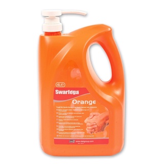 สบู่เหลวล้างมือ Swarfega Orange ขนาด 4ลิตร สำหรับล้างมือที่มีคราบน้ำมันจารบี/น้ำมันทั่วไป (แกลลอน)