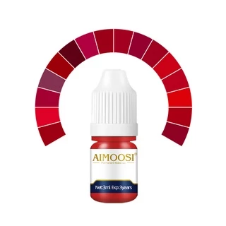 Aimoosi 8 Series หมึกสักคิ้ว PMU 3ml อายไลน์เนอร์เขียนคิ้ว สีสด ติดทน ไม่เพี้ยน สำหรับสักคิ้วอาชีพ อุปกรณ์แต่งหน้า