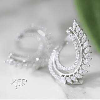 ต่างหูเงินแท้ 925 Angel Wing Earring 925 Silver-(E18180068)