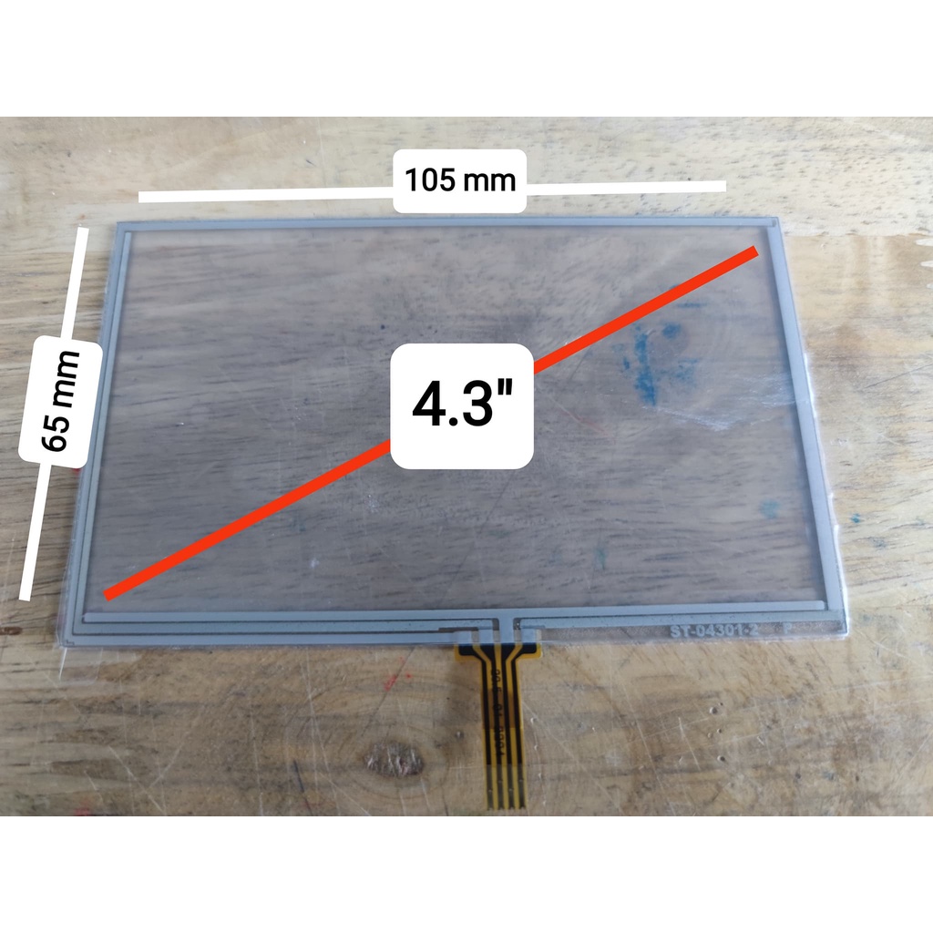 Universal Touch Screen 4.3"  ทัชสกรีน เครื่องอัดจอ ขนาด 4.3นิ้ว 4พิน (เฉพาะทัชสกรีน)