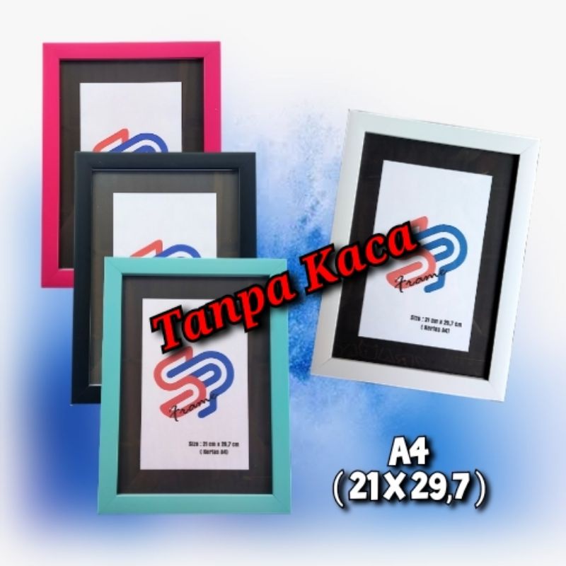 (กระจกด่วน) กรอบ A4 21x30 Cm