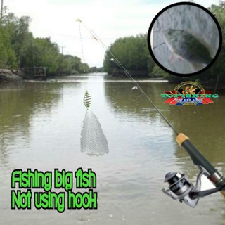 ตระกร้อตาข่ายตกปลาFishing netตกปลาไม่ต้องใช้ตะขอเบ็ด