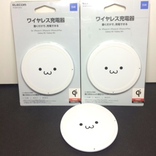 Wireless Charger Elecom เครื่องชาตโทรศัพท์ Wireless ของ🇯🇵แท้ มือ 1 ขนาดรอบวง 9 CM หนาเพียง 8 MM