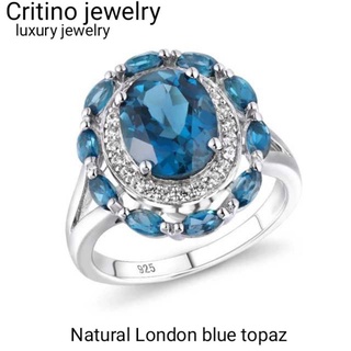 london blue Topaz,แหวนสำหรับคนรักบุษราคัม