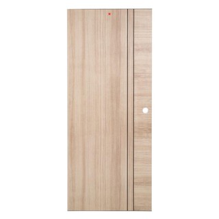 External door LAMINATED POLYVINYL DOOR KING P4-80X200 WHITE OAK Door frame Door window ประตูภายนอก ประตูภายนอกโพลีไวนิล