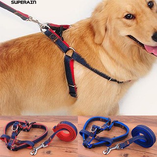 🐶🐦สายจูงสุนัขมือจับสายจูงสายจูงดึงสายรัด Leash Dog Belt