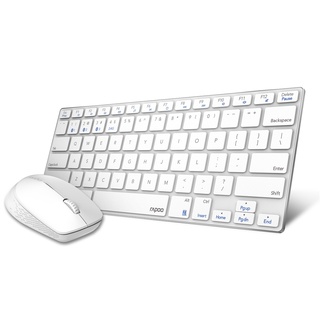 RAPOO KB-9000-WH WIRELESS KEYBOARD&amp;MOUSE (2Y) (IP7-001051)