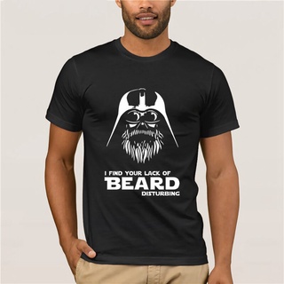 เสื้อยืด ผ้าฝ้าย 100% พิมพ์ลาย Star Wars Disturbing I Find Your Lack of Beard สไตล์วินเทจ แฟชั่นฤดูร้อน สําหรับผู้ชาย