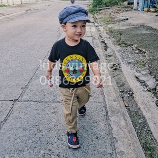 เสื้อยืดเด็กลายวินเทจ
