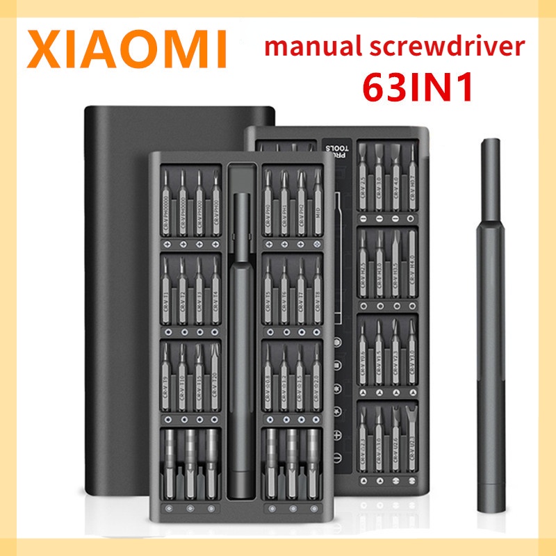 XIAOMI 64 In1/24in1 Screwdriver Set Precision Magnetic Screw Driver Bits Hex Bit Handle Mobile Phone