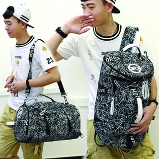 3in1 กระเป๋าสะพายหลัง กระเป๋าเป้ Backpack กระเป๋าเป้เดินทาง  รุ่น BA-041 (สีดำ)