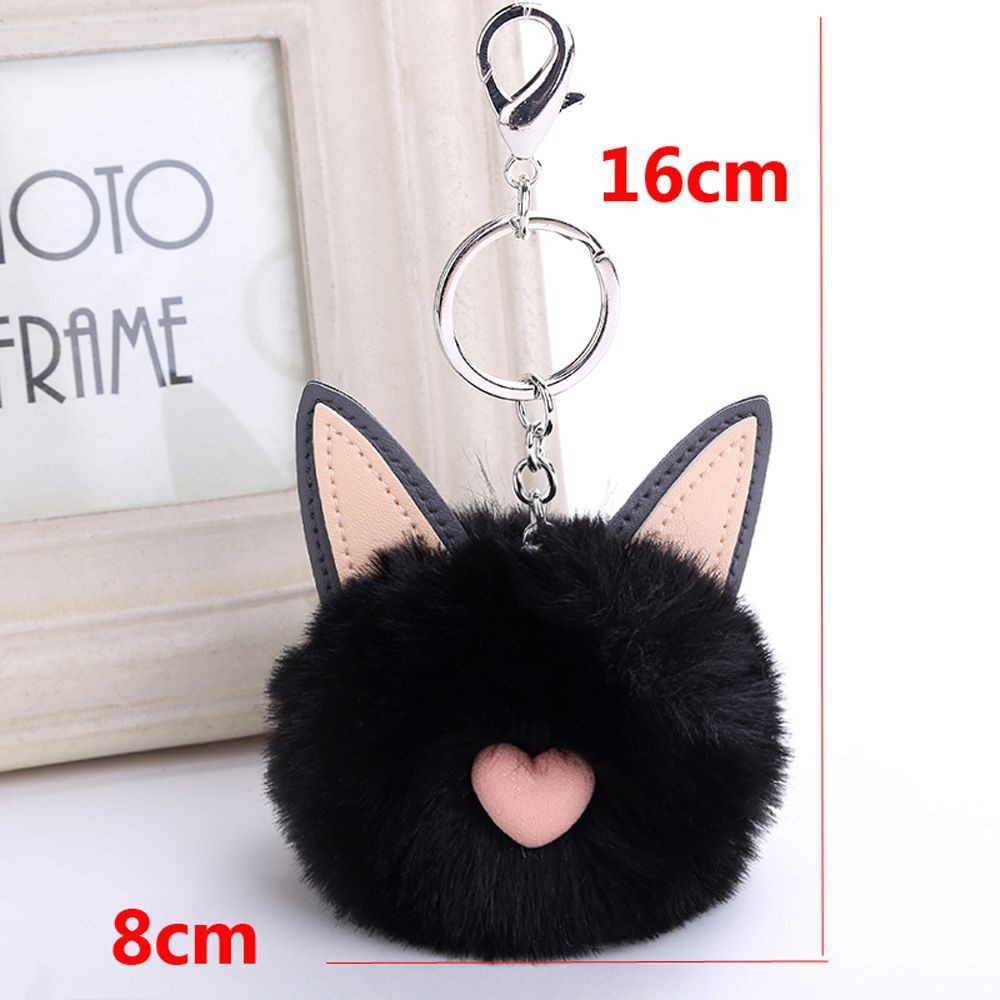 New Fashion Jewelry Car Handbag Pendant Key Buckle Fluffy Keychain ...