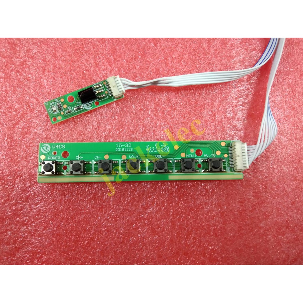 คีย์กด สวิตซ์หน้าเครื่อง key switch ปุ่มกด บอร์ดรับสัญญาณรีโมท สำหรับบอร์ดแปลง