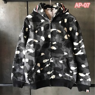 เสื้อฮู้ด ape เสื้อลายพราง เสื้อกันหนาว(AP-07)