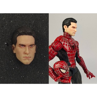 หัวสไปเดอร์แมน  spiderman head 1/12 scale tobey maguire for ML SHF Mafex